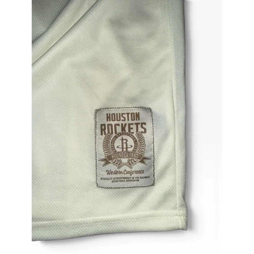 Houston Rockets Jersey Mens Medium Stitched NBA Ultra Game Basketball Beige - Picture 7 of 9